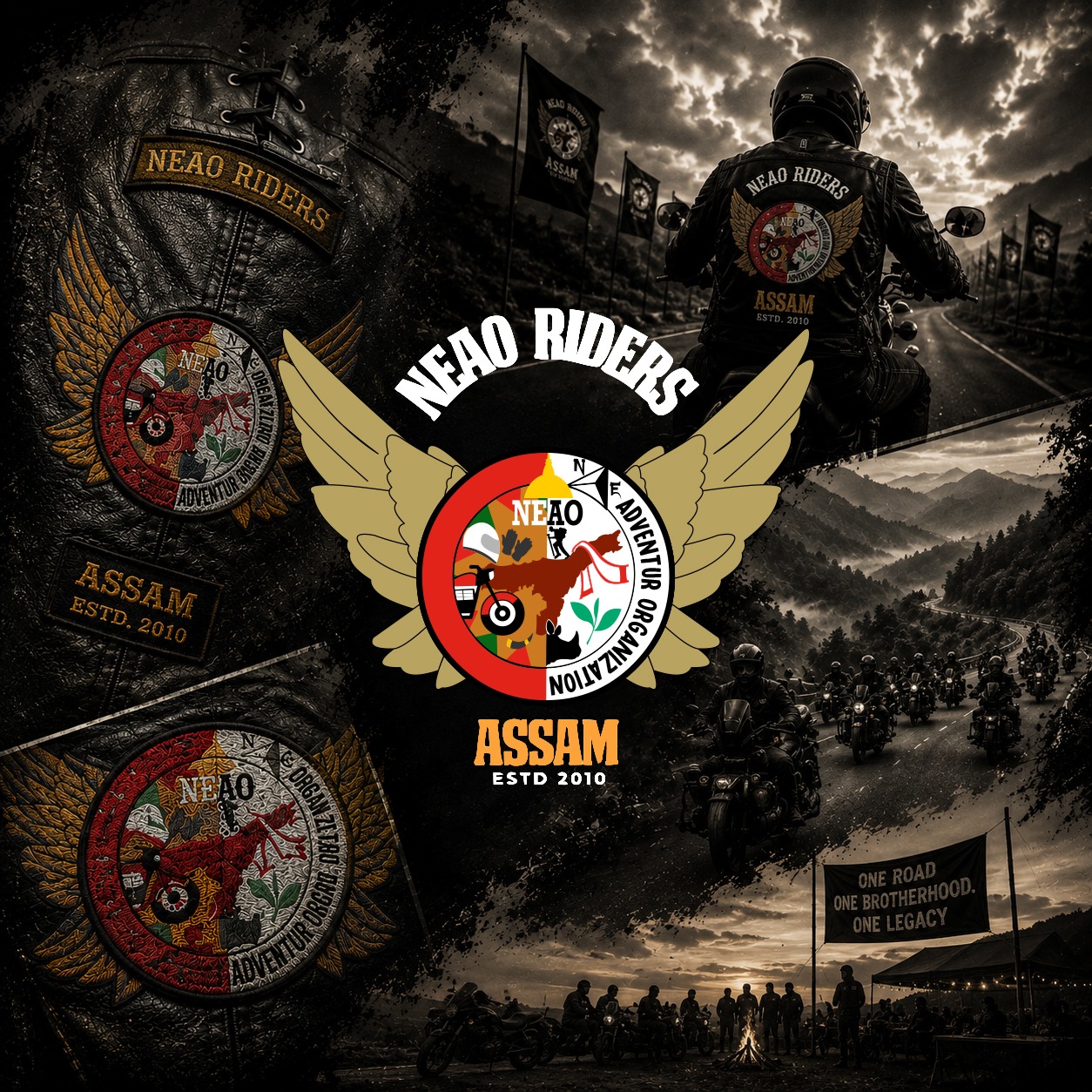 NEAO Riders Assam Logo